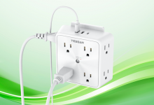 protect-and-power:-tessan-surge-protector-outlet-extender-with-green-charging